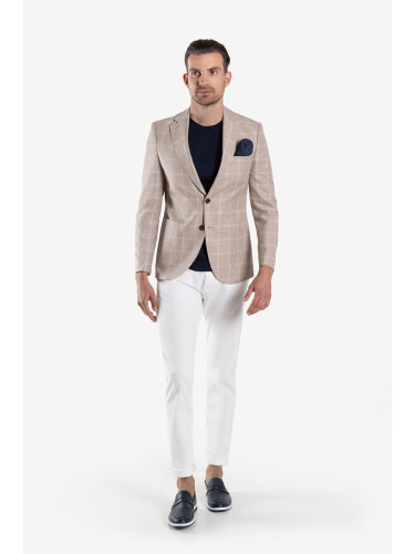 Сако вталено лен Floransa беж