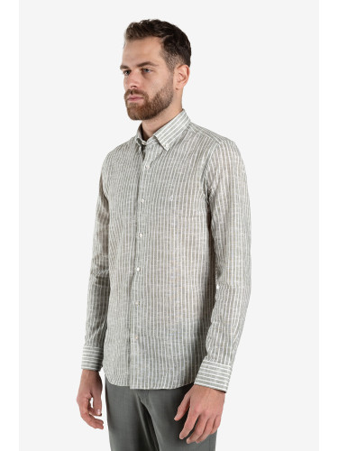 Риза Slim fit green