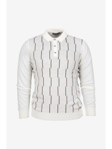 Блуза с яка екрю