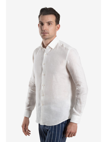 Риза SF лен бяла 2