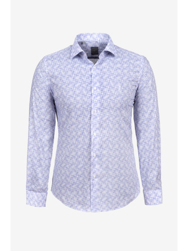 Риза слим фит лила 1