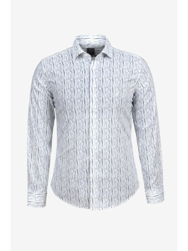 Риза слим фит зелена райе 1