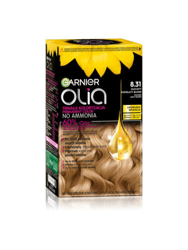 Garnier Olia Big Kit перманентната боя за коса цвят 8.31 Golden Ashy Blond 1 бр.
