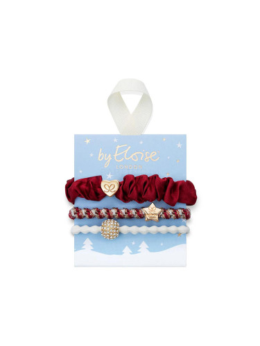 By Eloise London Set Candy Cane Sparkle Ластик за коса за жени 1 бр