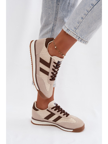 Дамски бежови спортни маратонки Boto Soretta