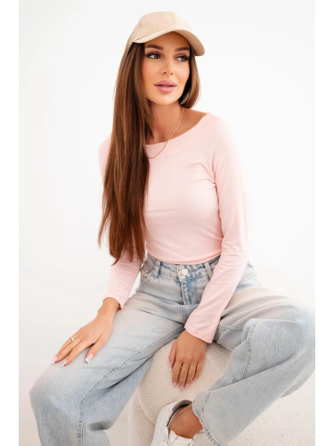 Дамска вискозна блуза с дълъг ръкав