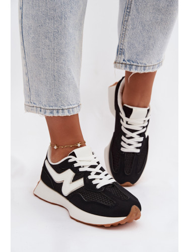 Дамски черни кецове на платформа Janelora