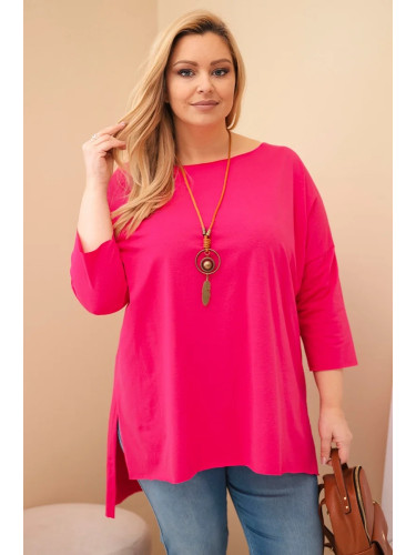 Асиметрична блуза с колие