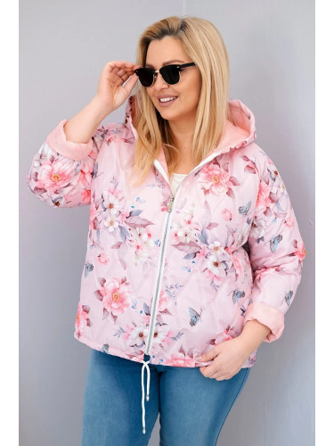 Ватирано яке с качулка Kesi Plus Size