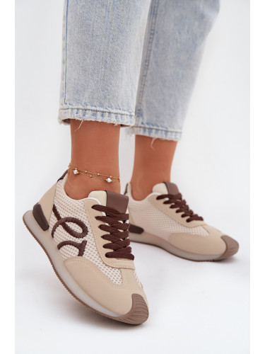 Дамски бежово-кафяви маратонки Boto Tarlisse