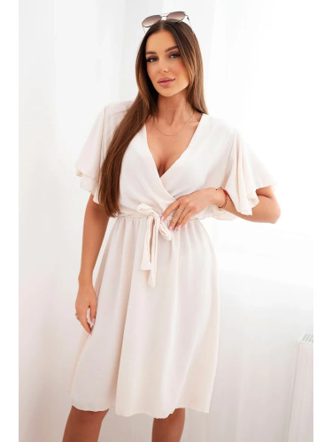 Рокля Кеси с кръстосано деколте