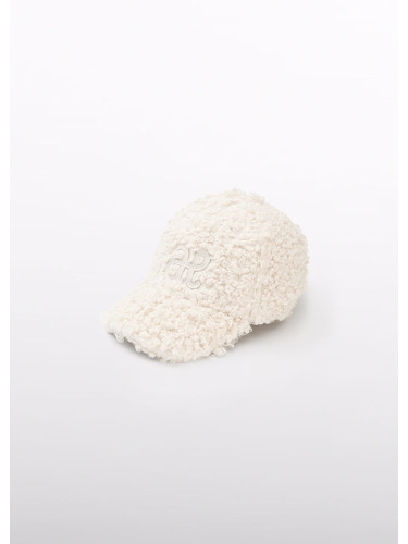 Детска шапка с бродирано лого в бял цвят Abel&Lula
