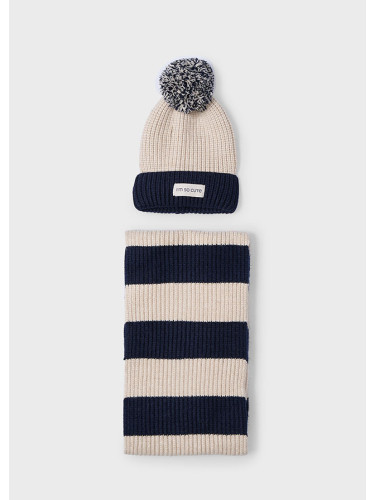 Детски комплект шапка и шал в тъмносин цвят Mayoral