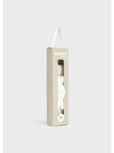 Бебешка лента за глава в бежово и бяло Mayoral