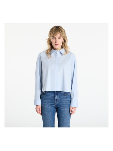 Риза Calvin Klein Jeans Solid Boxy Cropped Shirt Grey XXS