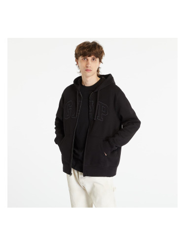 Суитшърт GAP V-Heritage Logo Fz True Black M