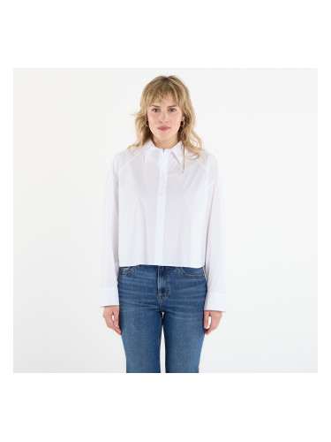 Риза Calvin Klein Jeans Solid Boxy Cropped Shirt White M