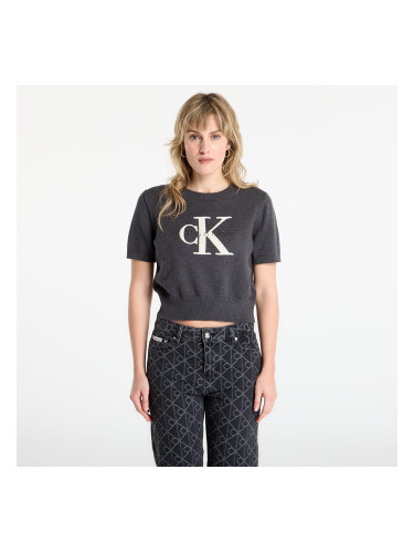 Пуловер Calvin Klein Jeans Chunky Cotton Graphic Sweater Grey XXS