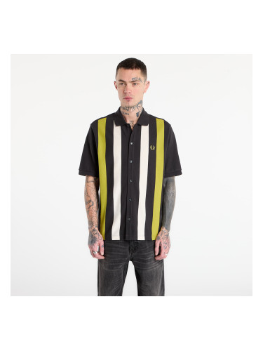 Тениска FRED PERRY Vertical Stripe Polo Shirt Anchor Grey L