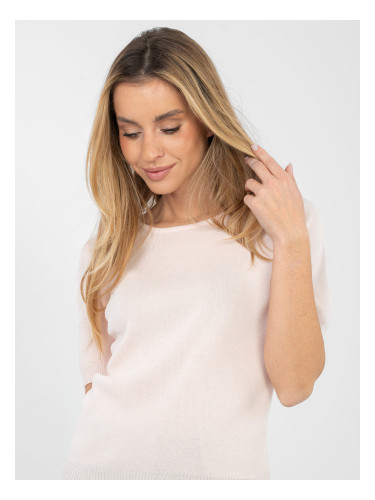 Светлорозов пуловер