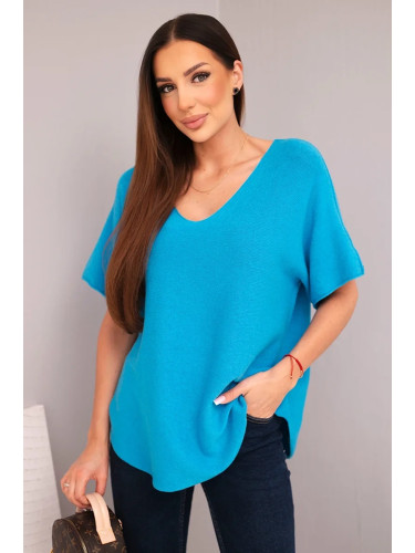 Дамска блуза с V-образно деколте