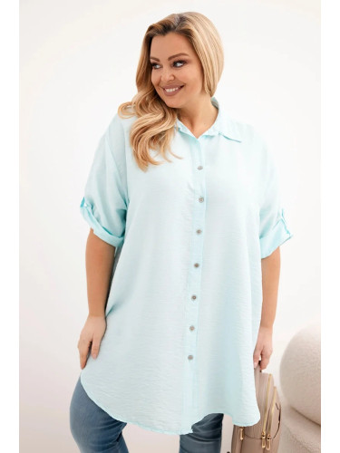 Дамска риза Kesi Plus Size с удължен гръб