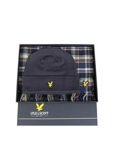 Шапка и шал Lyle & Scott
