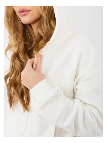 Дамски суичър в екрю цвят