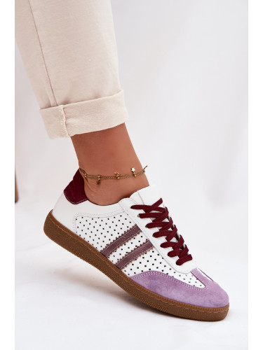 Дамски кожени мрежести маратонки Zazoo N1318