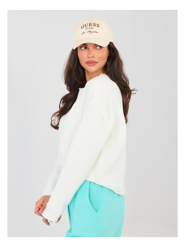 Едноцветна екрю блуза