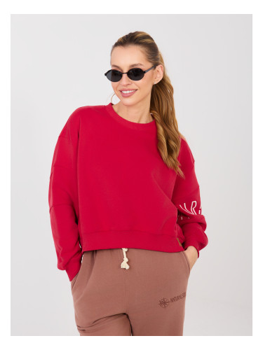 Червен суичър с качулка