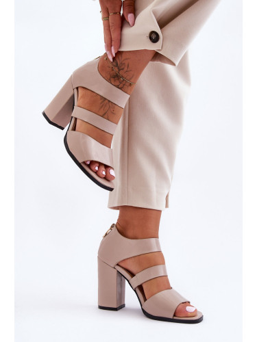 Дамски сандали на висок ток S.Barski