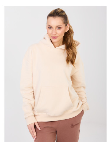 Бежов суичър с качулка