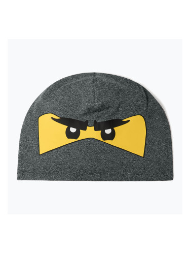 LEGO Lwagan 808 тъмно сив меланж детска зимна шапка