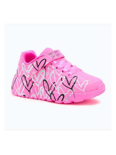 Детски обувки SKECHERS Uno Lite Love Levitate hot pink/multi