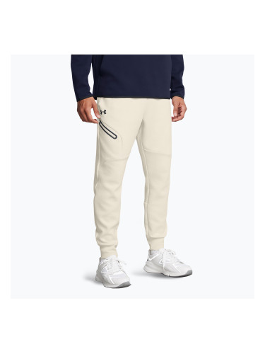 Мъжки панталон Under Armour Unstoppable Fleece summit white/black