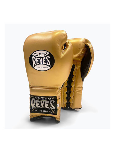 Боксови ръкавици Cleto Reyes Lace Up Sparring gold