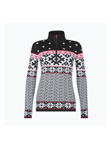 Дамски термо суитшърт Newland Kristel Half Zip black/white