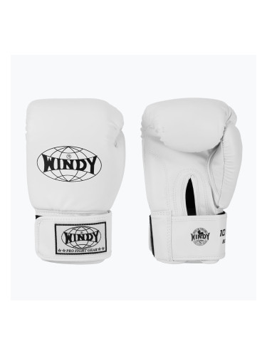 WINDY Classic Синтетична кожа бели боксови ръкавици