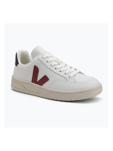 Дамски обувки VEJA V-12 Leather white/marsala/nautico