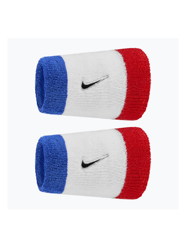 Хавлиени накитници Nike Swoosh Classic Doublewide Wristbands 2 бр. game royal/university red/black