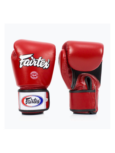 Fairtex Universal Дишащи червени боксови ръкавици