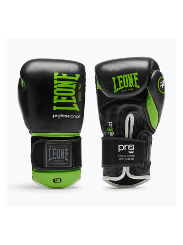 Боксови ръкавици LEONE 1947 Il Tecnico N3 black/green