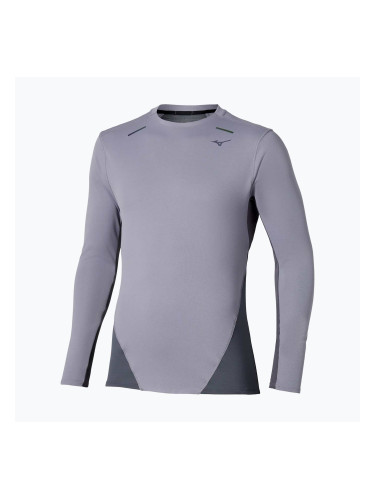 Мъжка блуза с дълъг ръкав за бягане Mizuno Tech Thermal Charge quiksilver