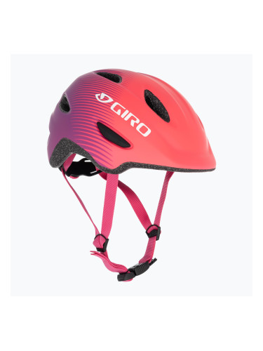 Детска велосипедна каска Giro Scamp Integrated MIPS матово розово лилаво избледняване