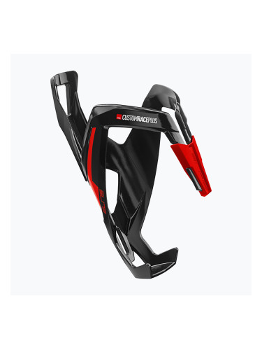 Поставка за бутилка Elite Custom Race+ black glossy/red graphic