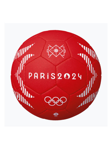 Хандбална топка Molten H3A5000-S4F OFFICIAL BALL PARIS 2024 red размер 3