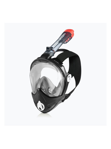 AQUA-SPEED Brizo маска за гмуркане с шнорхел + държач за фотоапарат черна