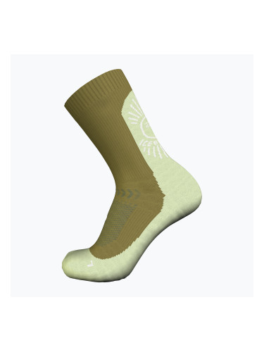 Мъжки чорапи за трекинг Icebreaker Merino Hike+ Light Crew IB solar olive/ashen/snow