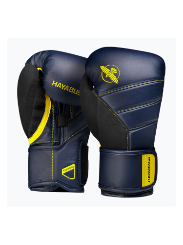 Боксови ръкавици Hayabusa T3 тъмносини/жълти